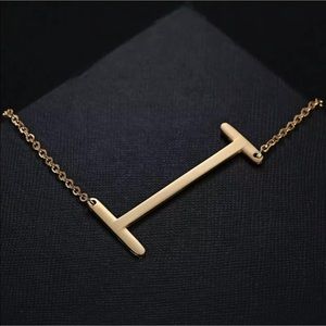 Initial “I” Gold Plated Necklace